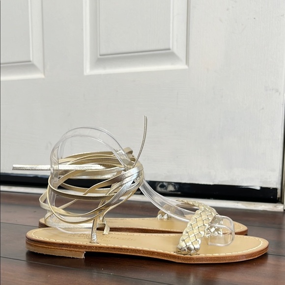 La Botteguccia Da Givanni Poisitano Gladiator Sandals Gold Women's 8.5 New - Picture 1 of 9